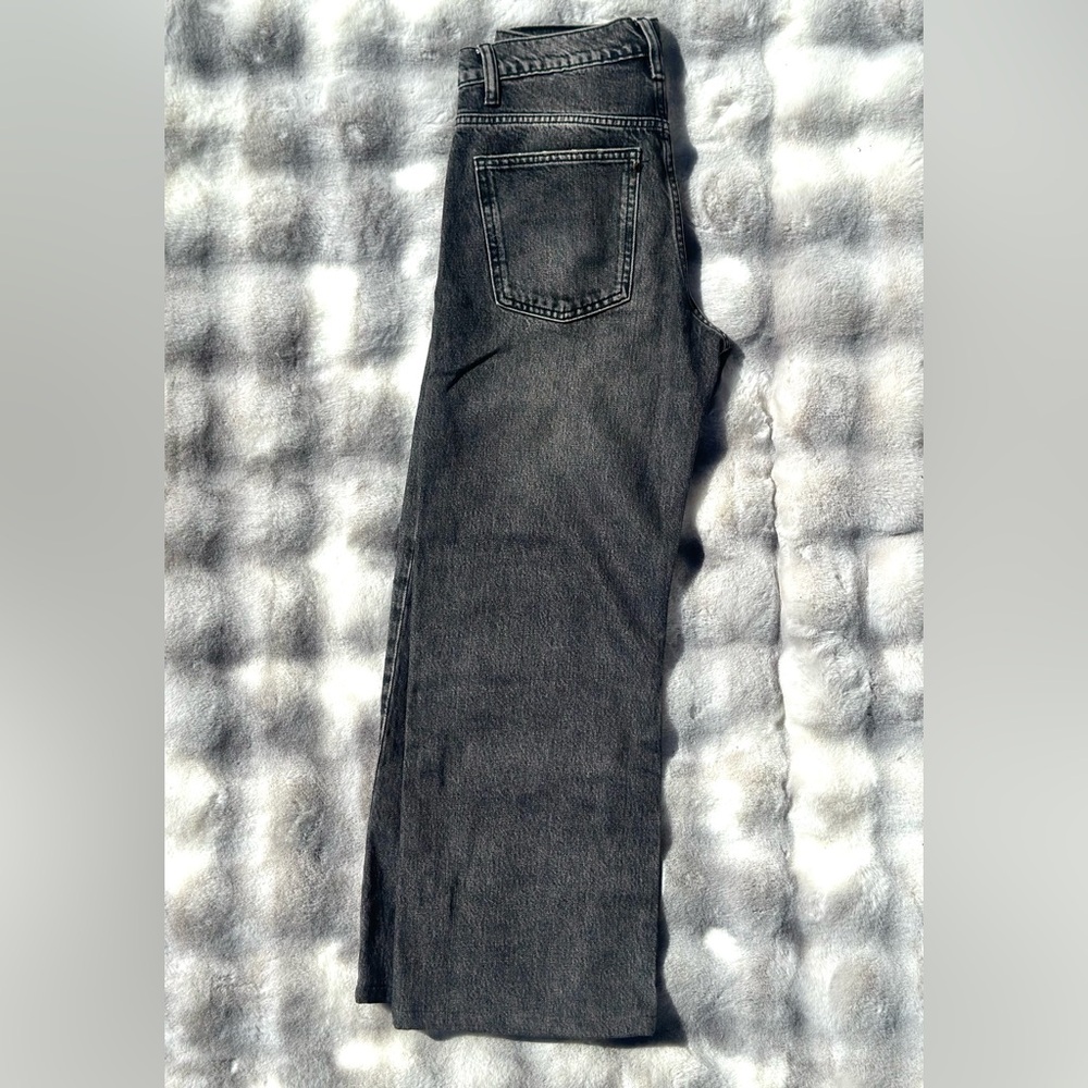 Zara black wide leg jeans🐝